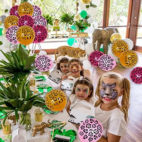 36 Piece Leopard Print Balloons for Birthday Party Decorations