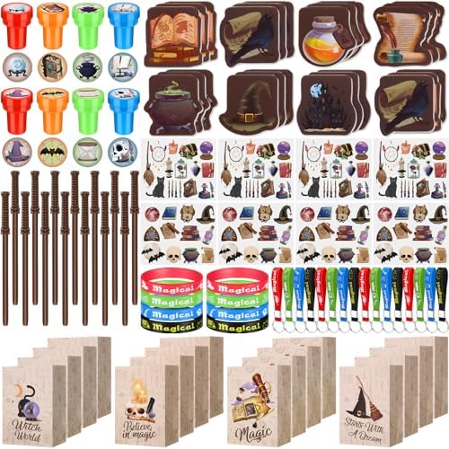Yexiya 216 Pcs Wizard Party Supplies Magic Theme Birthday Favors Set