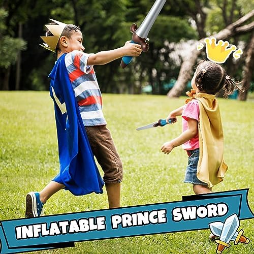 Outus 12 Pcs Inflatable Pirate Swords 24 Inch
