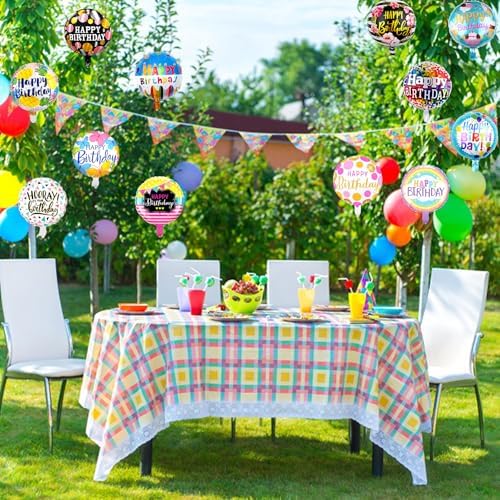 36PCS Happy Birthday Foil Balloons 18 Inch Decor
