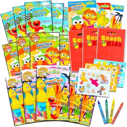 Bendon Sesame Street Kids Play Packs 15 Piece Set