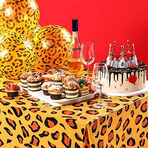 Tatuo 5pcs Jungle Animal Theme Tablecloths Set