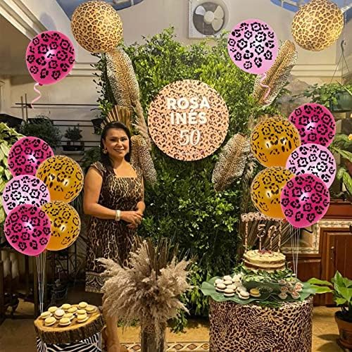 36 Piece Leopard Print Balloons for Birthday Party Decorations