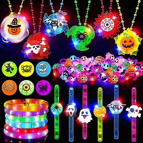 Halloween Party Favors for Kids 66Pcs Light Up Toys