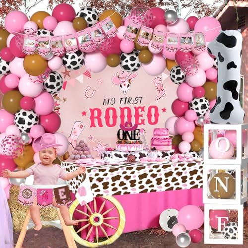 Western Cowgirl 1st Birthday Decor Kit