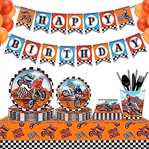 Patelai Dirt Bike Tablecloths Pack of 2