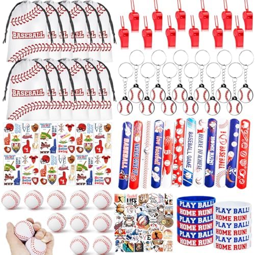 Baseball Themed Party Favor Set with 134 Items