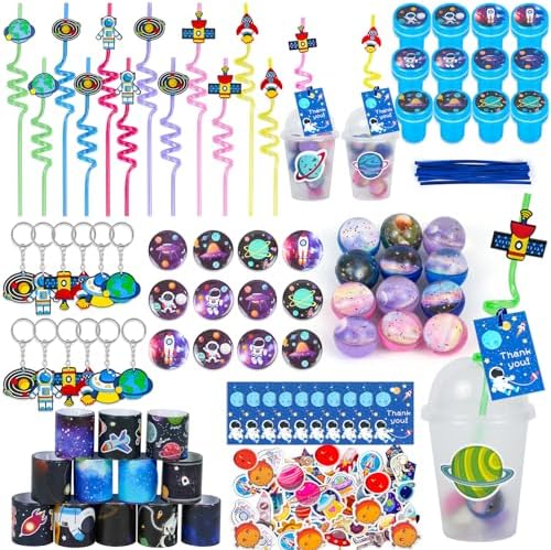 LiYiQ 161 Pcs Space Party Favor Pack