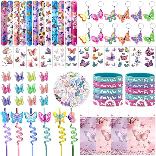 144 Pcs Butterfly Party Favors Set for Kids