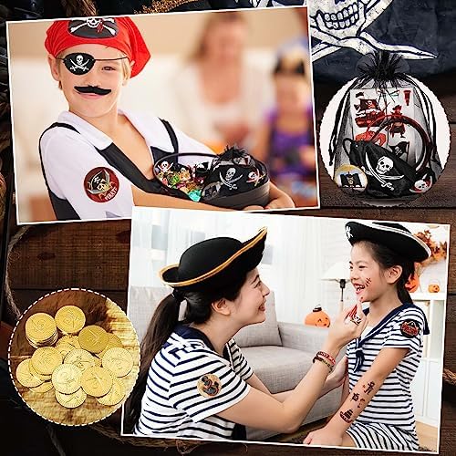 144 Pcs Pirate Party Favors Set for Kids