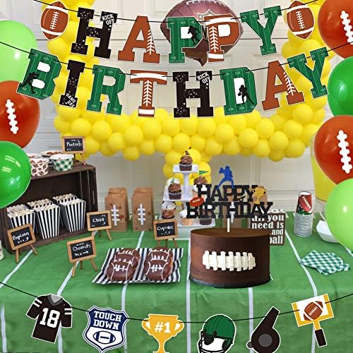 Football Birthday Decorations Pack - Touchdown Party Essentials