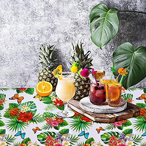 3 Pack Hawaiian Luau Tablecloths for Party Decor