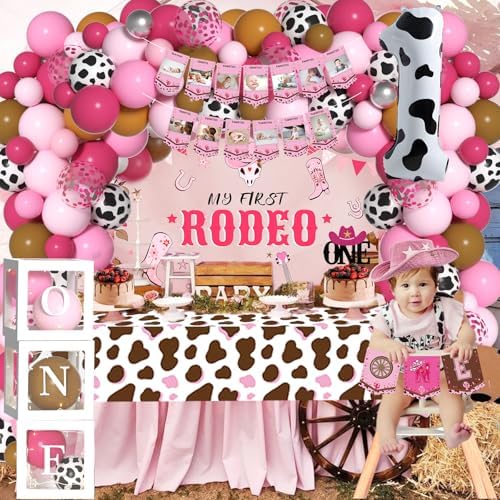 Western Cowgirl 1st Birthday Decor Kit
