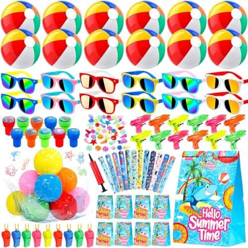 Pool Party Favors 132PCS Summer Kids Toys for Beach Parties