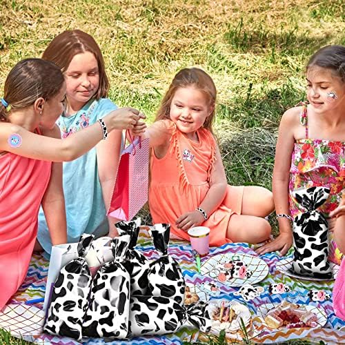 Chunful 148 Pcs Cow Party Favors with Keychains and Stickers