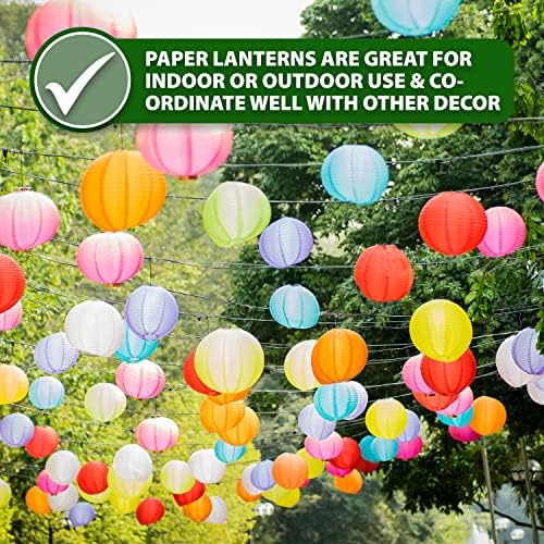 Aqua Paper Lanterns for Wedding Party Decorations