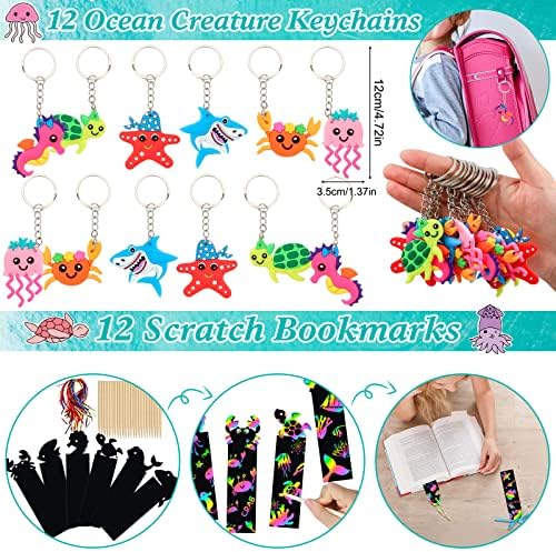 ANPHILE Under Sea Party Favors 134 Pieces Multi-Item Pack