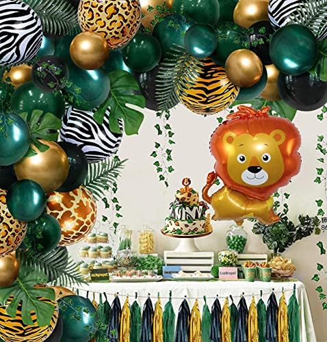 CHIL 4PCS 33 Inch Lion Foil Balloons