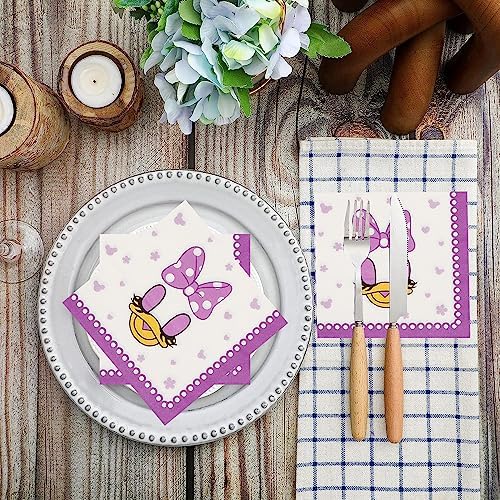 40PCS Pink Minnie Mouse Party Napkins