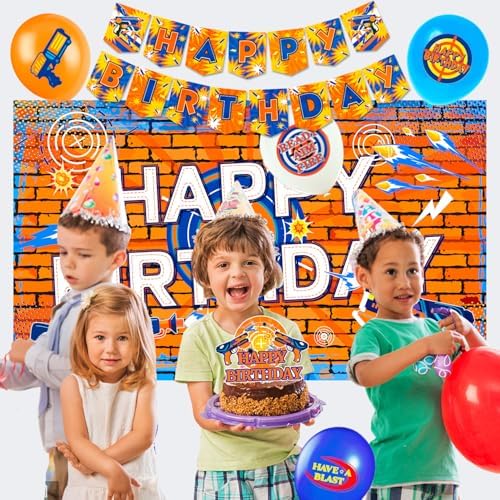 Dart Battle Party Decorations 170pcs Set