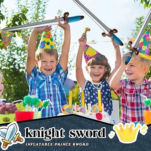 Outus 12 Pcs Inflatable Pirate Swords 24 Inch