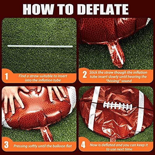 Tegeme 8 Piece Football Party Decor Set