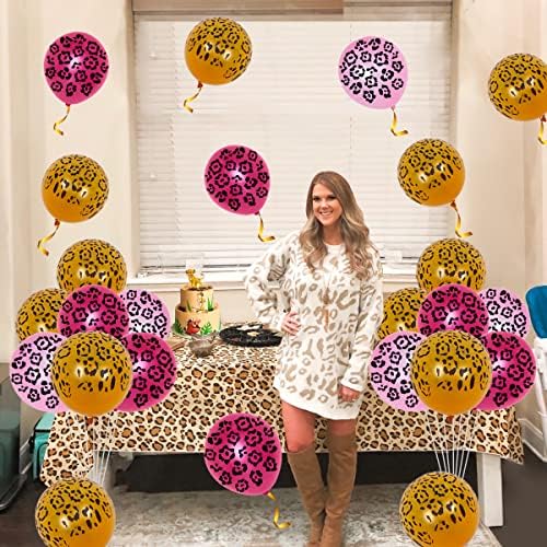 36 Piece Leopard Print Balloons for Birthday Party Decorations