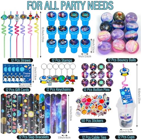 LiYiQ 161 Pcs Space Party Favor Pack