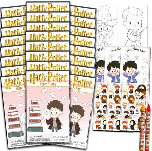 Harry Potter Birthday Party Favors Set - 24 Play Packs Bundle