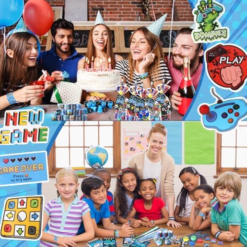 251 Pcs Video Game Party Favors Set