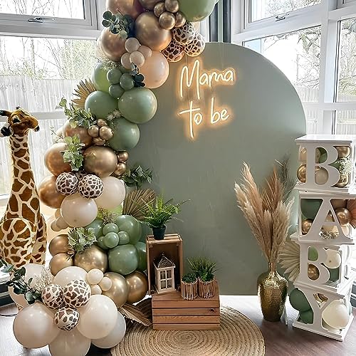 Jungle Safari Balloon Arch Kit 135pcs for Baby Shower and Birthday Party
