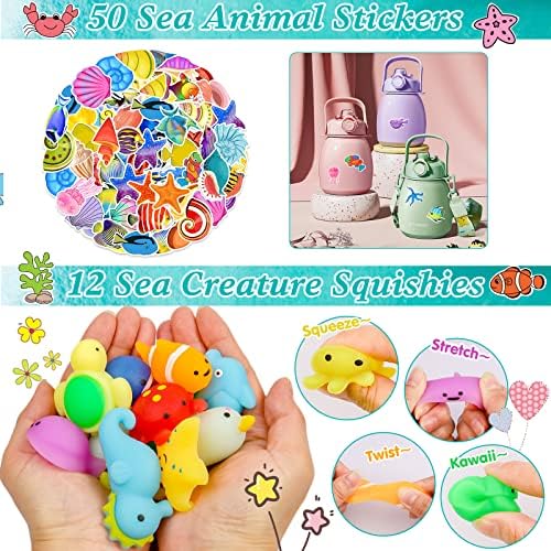 ANPHILE Under Sea Party Favors 134 Pieces Multi-Item Pack