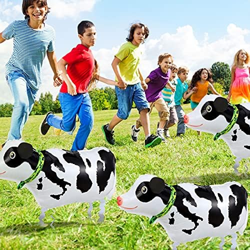 Sumind 6 Piece Walking Cow Balloons for Party Decorations
