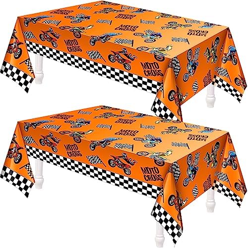 Patelai Dirt Bike Tablecloths Pack of 2