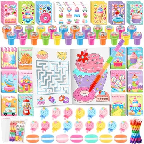 BenLouis 84Pcs Candyland Party Favors Set for Kids