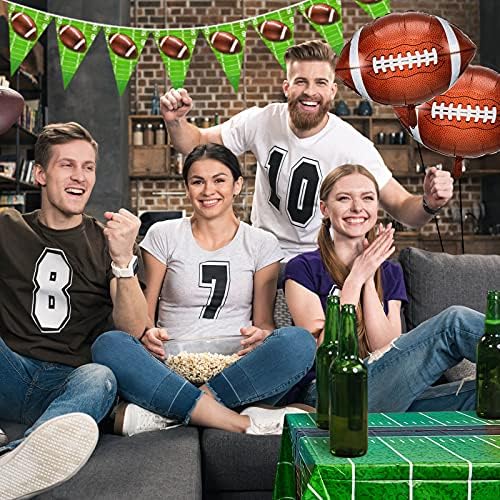 Tegeme 8 Piece Football Party Decor Set