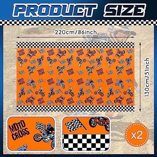 Patelai Dirt Bike Tablecloths Pack of 2