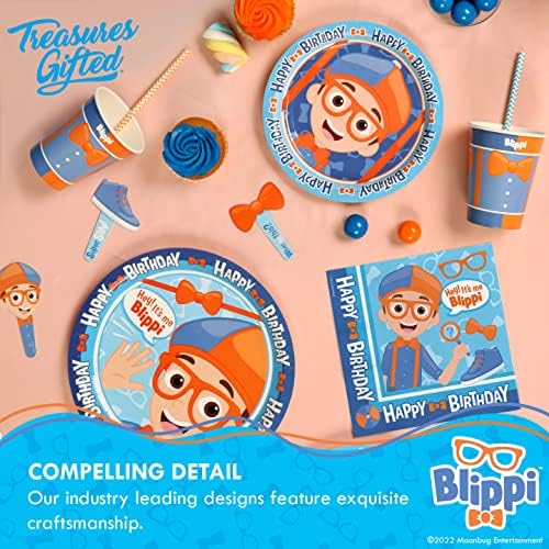 Treasures Gifted Blippi Birthday Napkins - Pack of 48