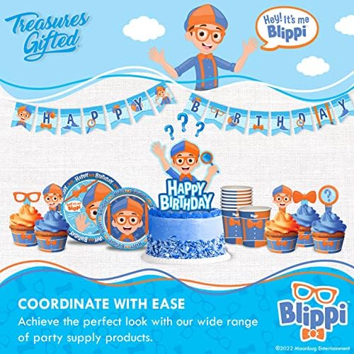 Treasures Gifted Blippi Birthday Napkins - Pack of 48