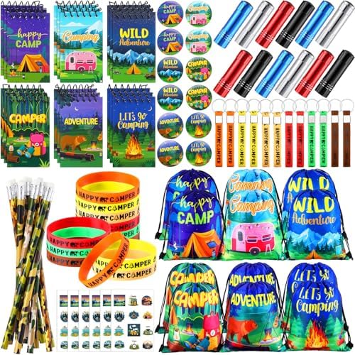 Zhanmai 140 Pcs Camping Party Favors Kit
