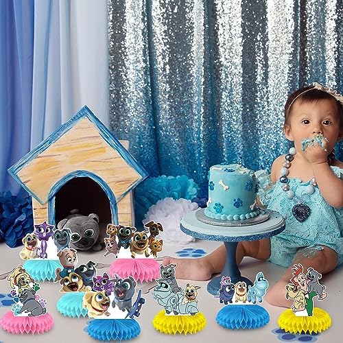 Puppy Dog Pals Honeycomb Centerpieces 8 Piece Set