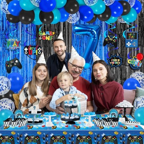 Video Game 7th Birthday Decor Kit for Boys