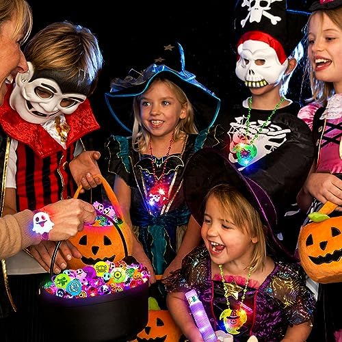 Halloween Party Favors for Kids 66Pcs Light Up Toys