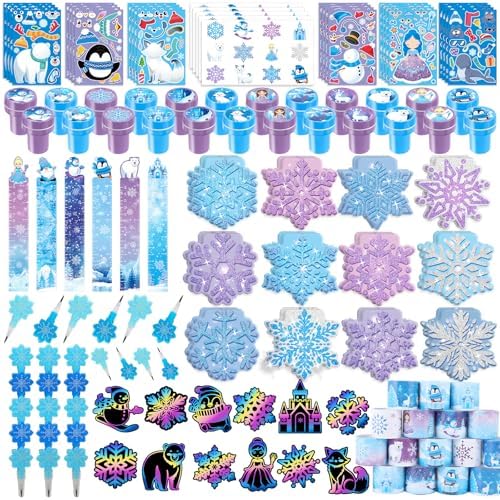 BenLouis 108Pcs Frozen Themed School Party Favors Set