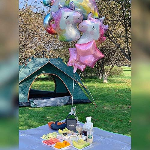 Rainbow Unicorn Balloon Bouquet 5th Birthday Set