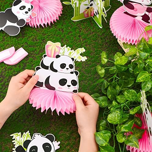 11 Piece Panda Decor Centerpieces for Birthday Party
