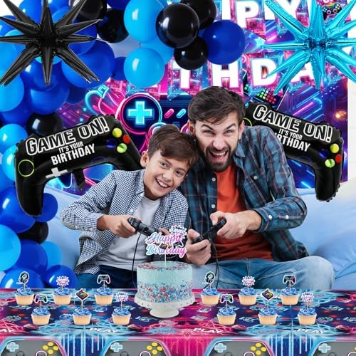 112PCS Gaming Birthday Decorations Party Set