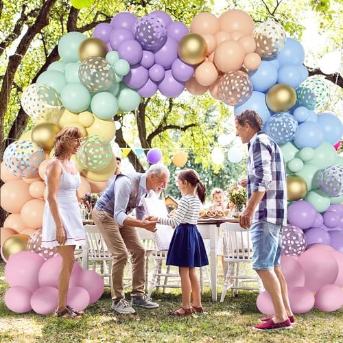 Amandir 164PCS Pastel Balloon Garland Kit