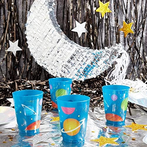 BLUE PANDA 16 oz Reusable Space Cups Set