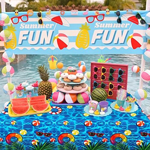 PHOGARY 3 Piece Summer Beach Tablecloths Set